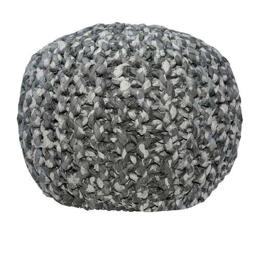 Pouf grigio grande - pouf,