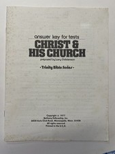 Christ & His Church Answer Key