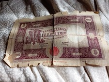 Banconota da lire 1000 con