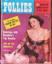 Follies - in copertina Linda Lombard - rivista USA per adulti gennaio 1957