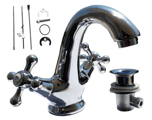Miscelatore rubinetto cromato