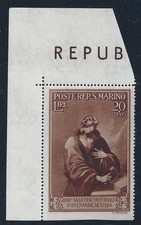 1944 SAN MARINO, No. 277 Pro Case Popolari MNH** RARE VARIETY'