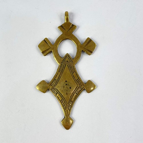 Ciondolo croce copta ottone