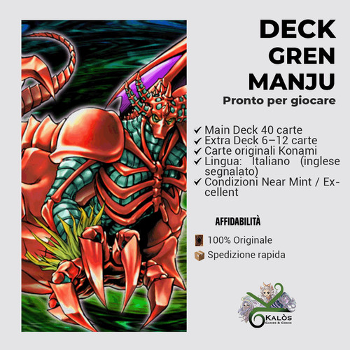 Yugioh mazzo deck gren - gren, manju