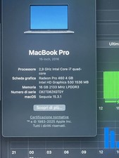 macbook pro 15 2016, 16 Gb