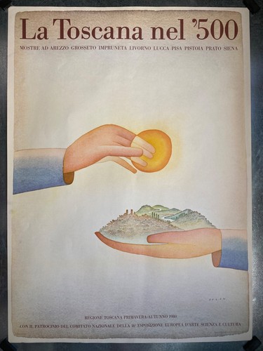 Poster vintage toscana nel - vintage,