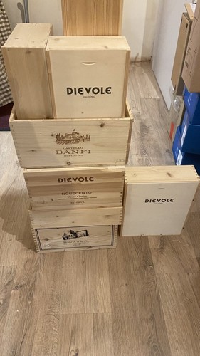 Casse legno vuote - legno, vino