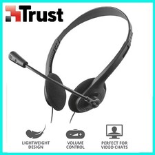 CUFFIE AURICOLARI CON MICROFONO PER PC LAPTOP COMPUTER CHAT TEAMS SKYPE ZOOM 