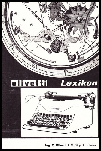 Pubblicita 1953 olivetti - pubblicita'1953,