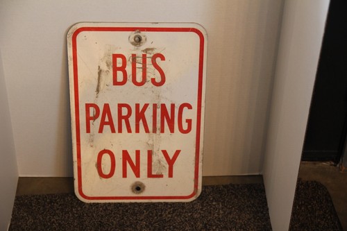 Bus parking only - bus,