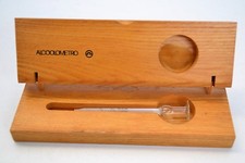 ANTICO ALCOOLOMETRO CON SCATOLA IN LEGNO
