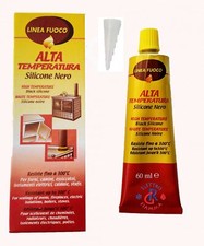 SILICONE SIGILLANTE MASTICE ALTA TEMPERATURA CAMINO FORNO MOTORI STUFA A PELLET