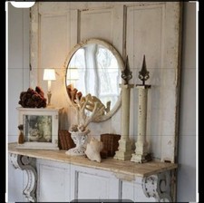 Set 2 mensole in legno shabby