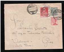 VALORI GEMELLI GIUBILEO MICHETTI SU LETTERA PER AUSTRIA IN TARIFFA