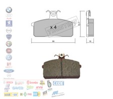 PASTIGLIE FRENO ANTERIORI