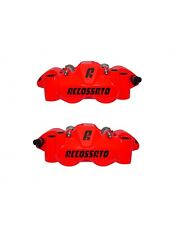 ACCOSSATO COPPIA PINZE FRENO RADIALI FORGIATE MONOBLOCCO 108mm ROSSO FLUO