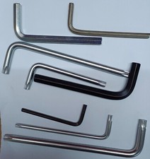 Chiavi a L esagonali (brugola) e torx cromo vanadium in acciaio lucido e satinat