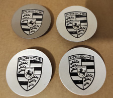 4pz Tappi Centrali 60mm/75mm con Logo Porsche Nero. Cod.EPP601150A Made in Italy