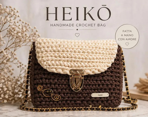 Borsa uncinetto fatta - , a