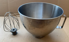 KitchenAid KSM90 Ciotola Miscelatore 5 Quart Acciaio Inox con Manico Attacco Frusta