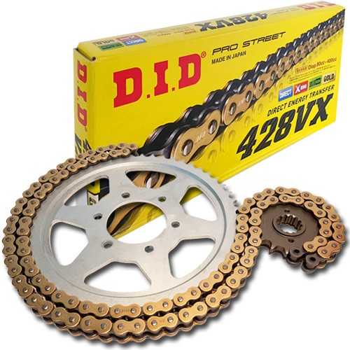 Kit catena did acciaio 428vx - did,