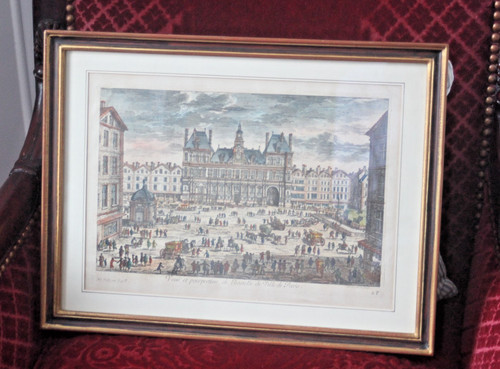 Vue optique gravure xviiie - vue,