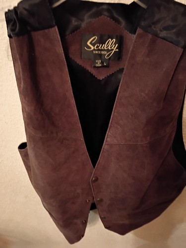 Scully gilet pelle uomo - , xlarge