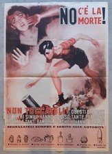 MANIFESTI PROPAGANDA SICUREZZA CONTRO MINE E BOMBE ANNI 50