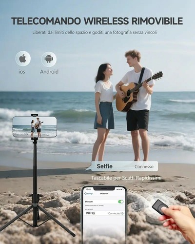 Bastone selfie con - selfie, telecomando