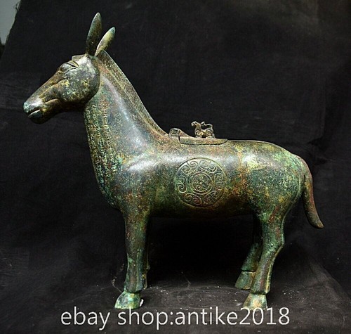 Rara statua asino fengshui