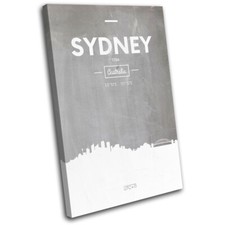 Sydney OZ Skyline Tipografia