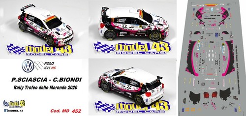 Decal wolkswagen polo - 1/43-,