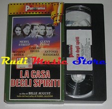 film VHS LA CASA DEGLI SPIRITI M. Streep   CARTONATA PANORAMA 1993 (FP3*)*no dvd