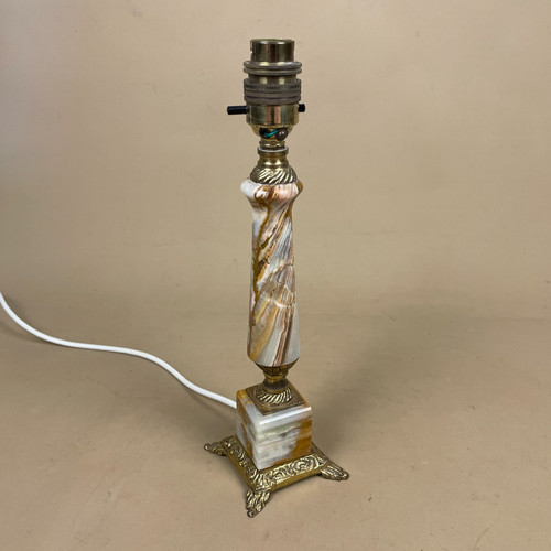 Onyx marble lamp light bedside - marble,