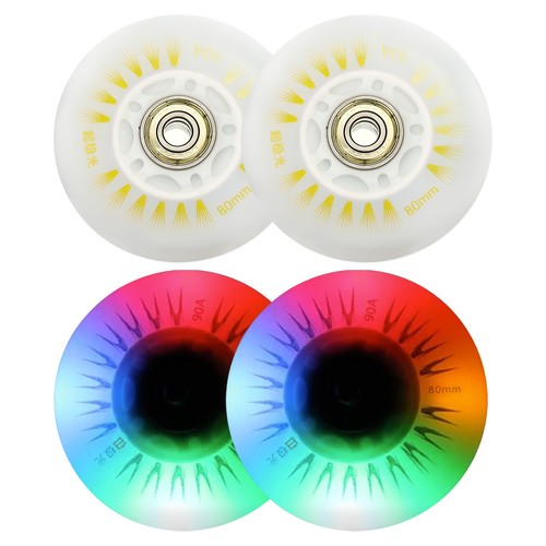 Ruota per pattini illuminata