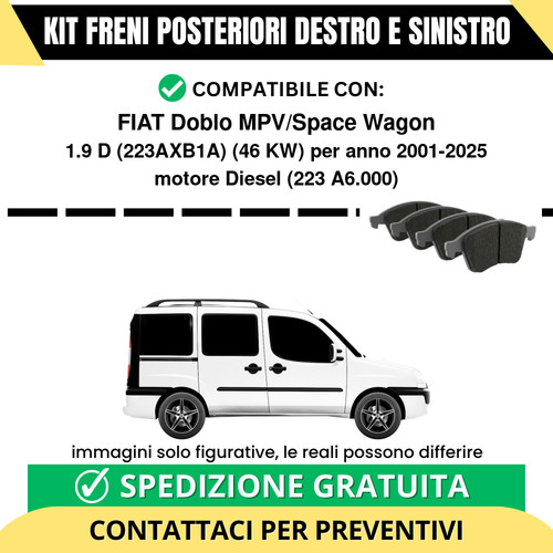 Pastiglie freno posteriori - pastiglie,