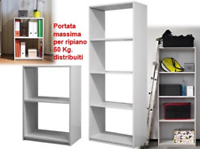 LIBRERIA SCAFFALE MULTIUSO MODULARE IN PVC IGNIFUGO 3 4 RIPIANI 53383V