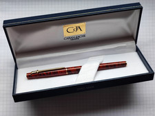 Roller Caran D Ache Madison laccato marmo marrone vintage scatola completa Swiss Made RARO