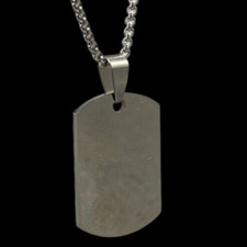 Collana uomo donna piastrina - collana,