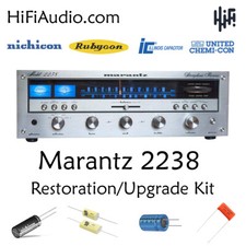 Marantz 2238 ricostruzione restauro recap upgrade kit riparazione condensatore