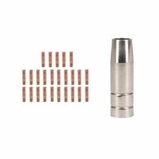 Cebora 130 & 110 / Snap On 130 1x telo / ugello e punte per saldatura 25x 0,8 mm