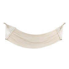 Amaca matrimoniale con traverse di sostegno in legno 200×150 cm, colore bianc...