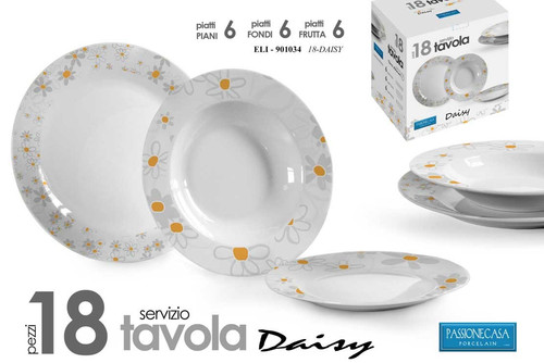 Set servizio piatti tavola - tavola, 18