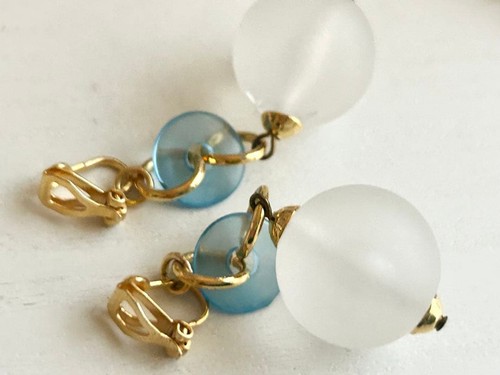 Orecchini pendenti vintage - , blu
