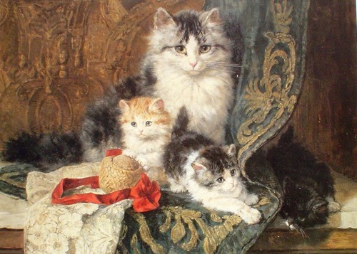 Henriette ronner knip cat art - ronner-knip,