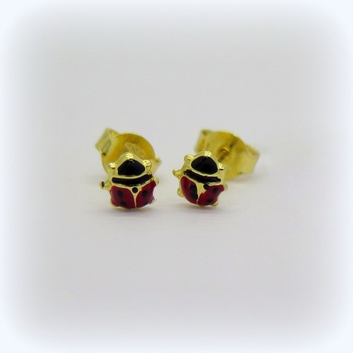 Orecchini coccinella oro - orecchini,