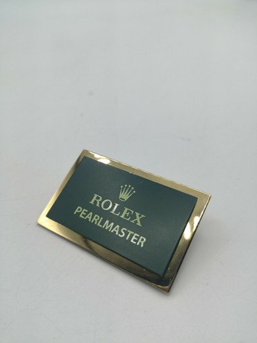 Rolex plate targa pearlmaster - rolex,