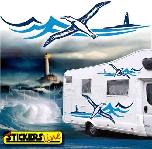 Adesivi camper storm - camper, kit
