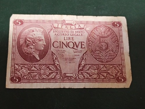 Italia regno biglietto di - -,