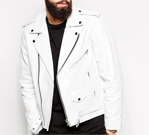 Giacca moto uomo vera pelle - , di